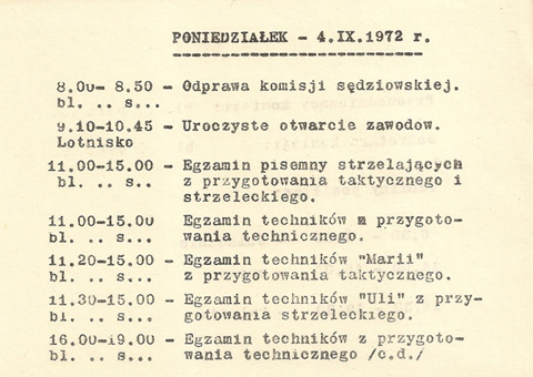 Zawody rakietowo-strzeleckie 2 KOP - 1972 r. Zawody rakietowo-strzeleckie 2 KOP - 1972 r.